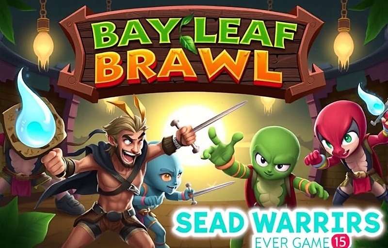 Bay Leaf Brawl Official Cover Bay Leaf Brawl game cover featuring various spice warriors in combat poses